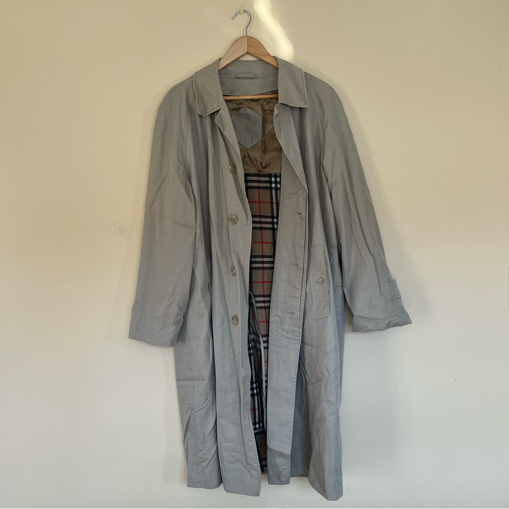 Vintage Classic Khaki Beige Trench Coat